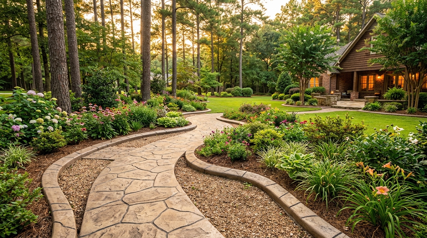 Beautiful decorative curbing