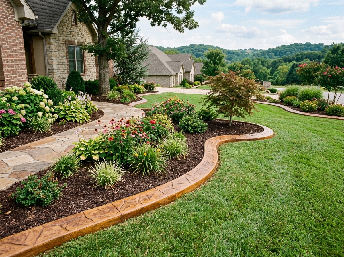 Landscape border and edging installation